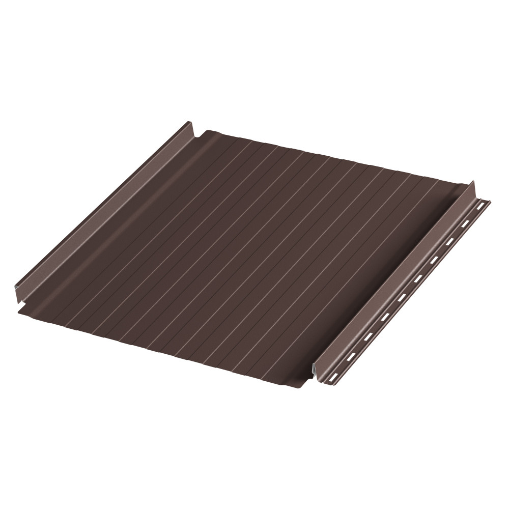 Фальцевая панель AQUACLICK Силуэт 8 (без подгиба) мат. (RAL8017) PU (КАШЕМИР)
