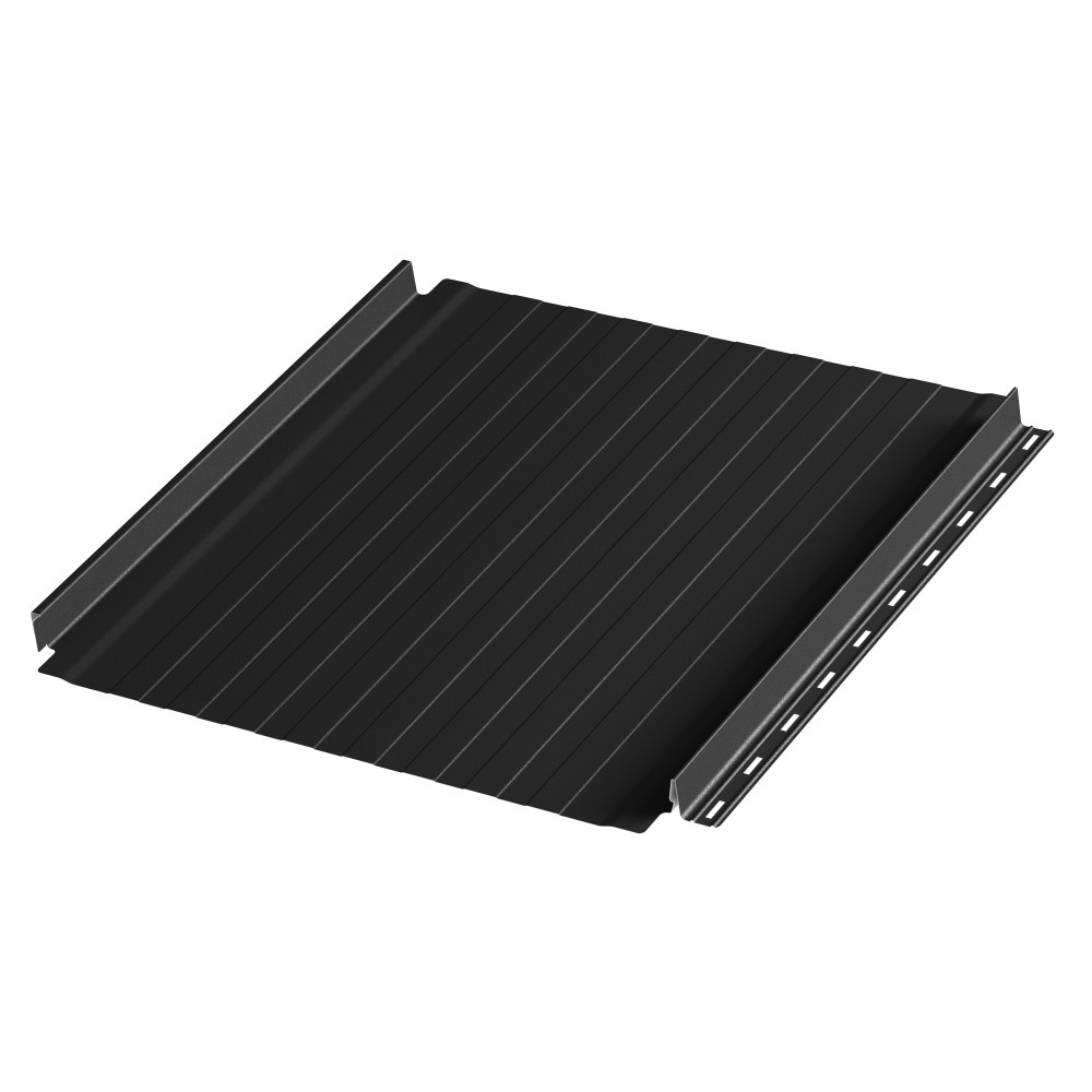 Фальцевая панель AQUACLICK Силуэт 8 (без подгиба) мат. (RAL9005) Rooftop