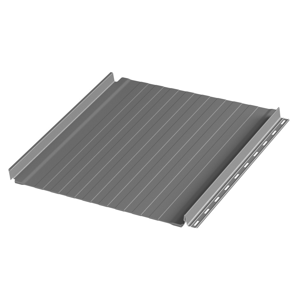 Фальцевая панель AQUACLICK Силуэт 8 (с подгибом) мат. (RAL7024) PU (КАШЕМИР)
