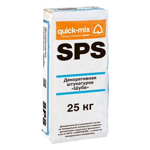 Декоративная штукатурка SPS, "Шуба", 1,5 мм, 25кг