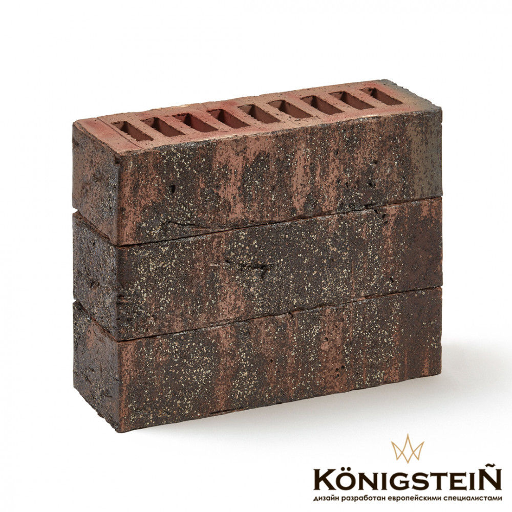 Кирпич облицовочный KÖNIGSTEIN Гессен Морион 250*85*65 (660 шт/под)