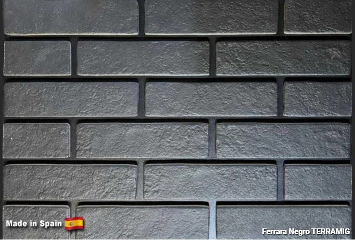 Плитка TERRAMIG Ferrara Negro,  235*62*10 мм, ок  57 шт/м2, 40 шт./уп.
